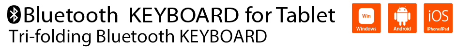 Bluetooth Keyboard for Tablet Ultra Slim Bluetooth KEYBOARD + Stand