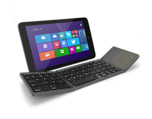 GK940 Tri-folding Bluetooth Keyboard with Track Pad キーボード  for Tablet / Smart Phone（Windows/Android/iOS）[GK940-BK] （ブラック）